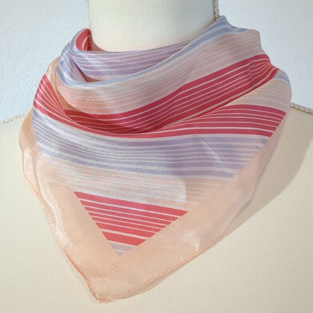 Saltwater Taffy Scarf Red and Blue Stripes